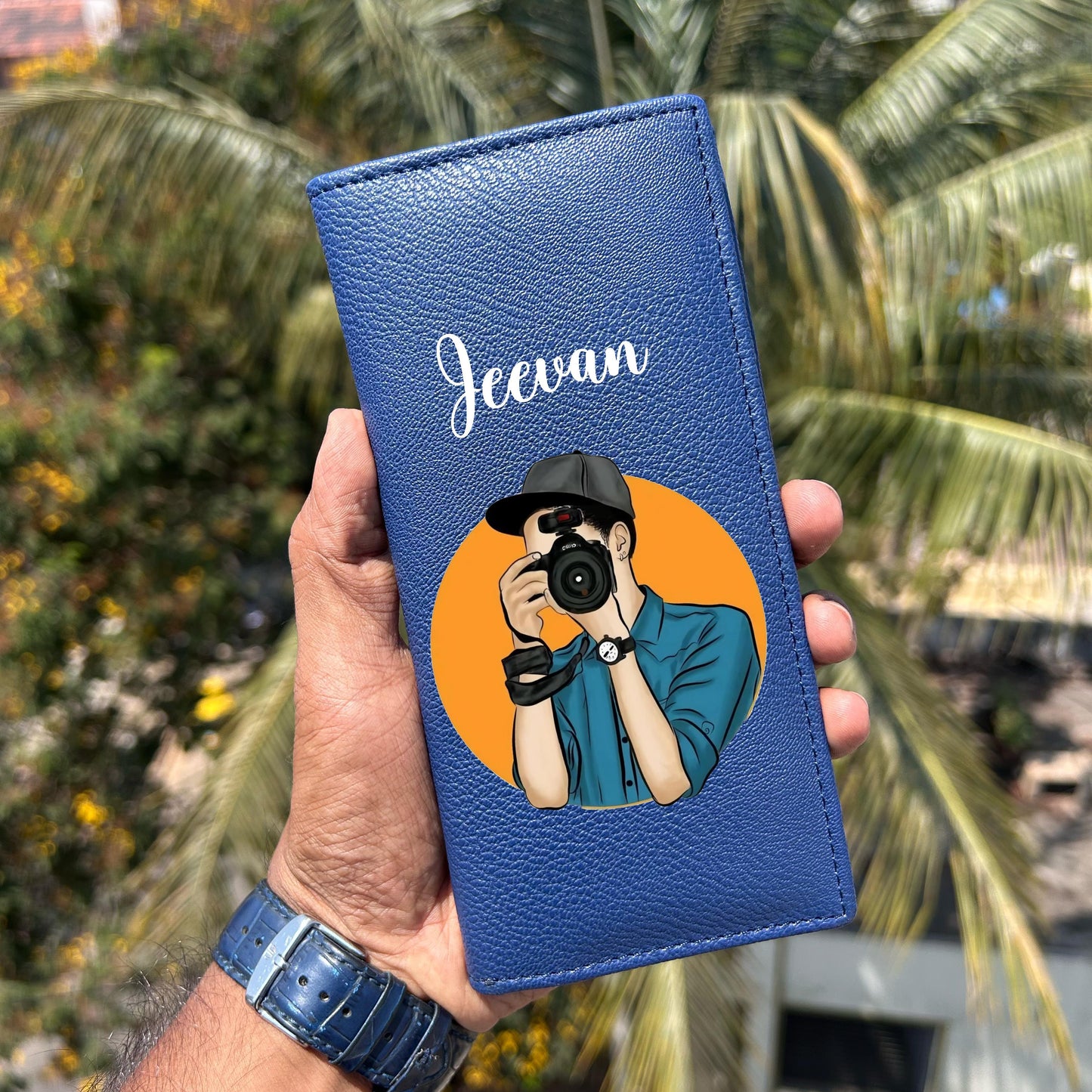 Personalized Premium Leather Unisex Card Holder Wallet