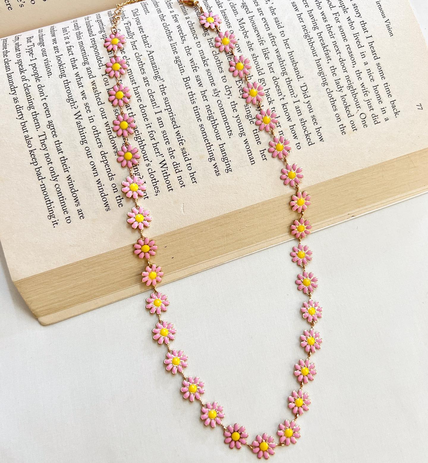 Anti-Tarnish Daisy Necklace