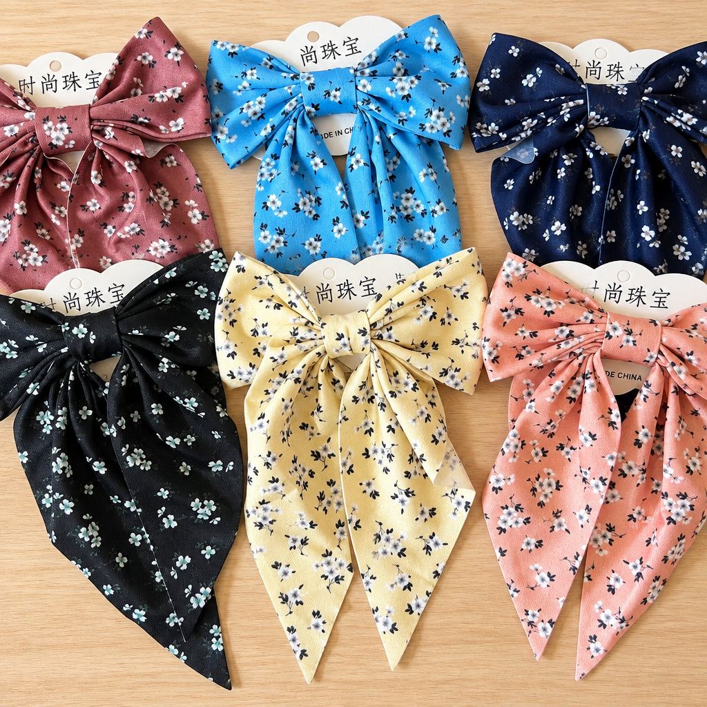Printed Bow Clips