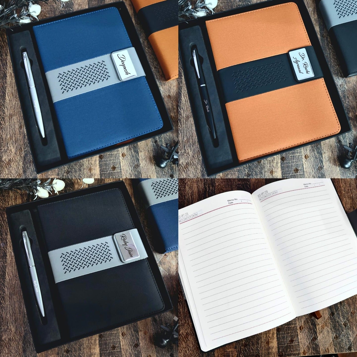 Personalized Premium Magnet Diary + Pen Combo