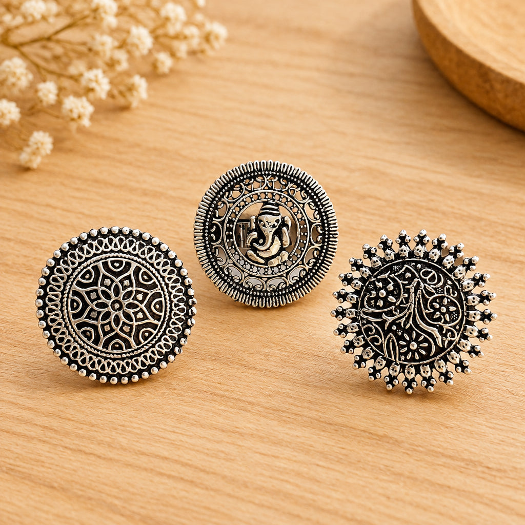 Traditional Oxidised Rings