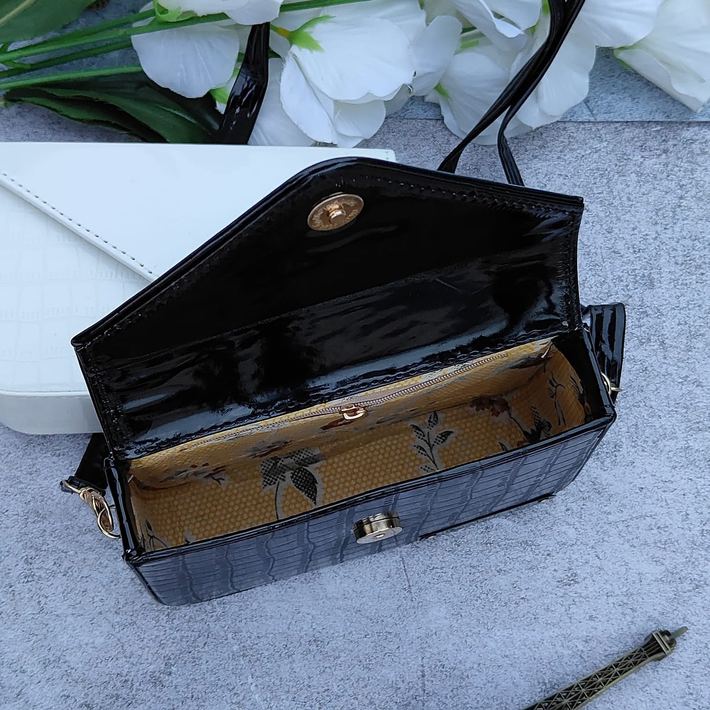Personalized Croc Leather Sling Bag For Women