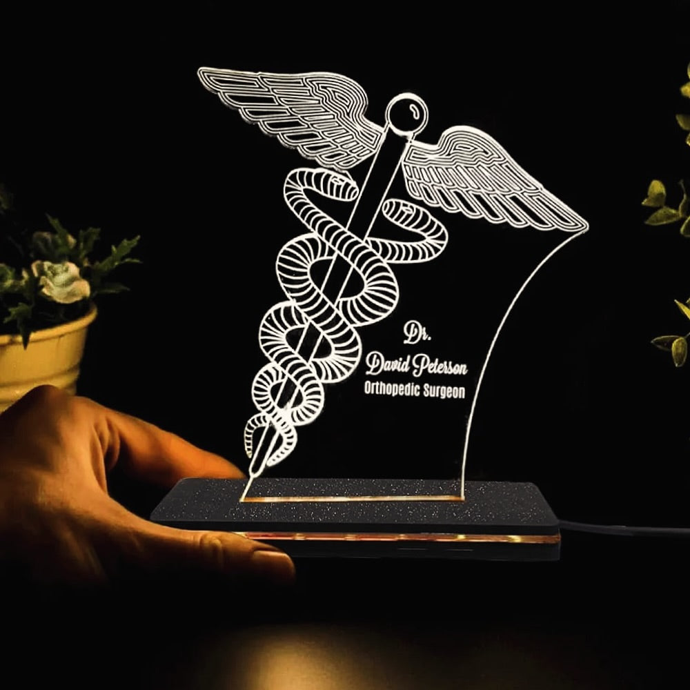 Profession Theme LED Acrylic Table Frames