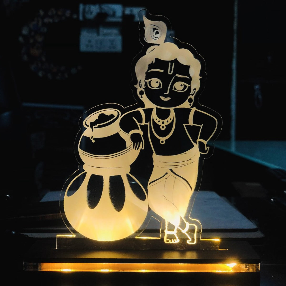 God Theme Led Acrylic Table Frames