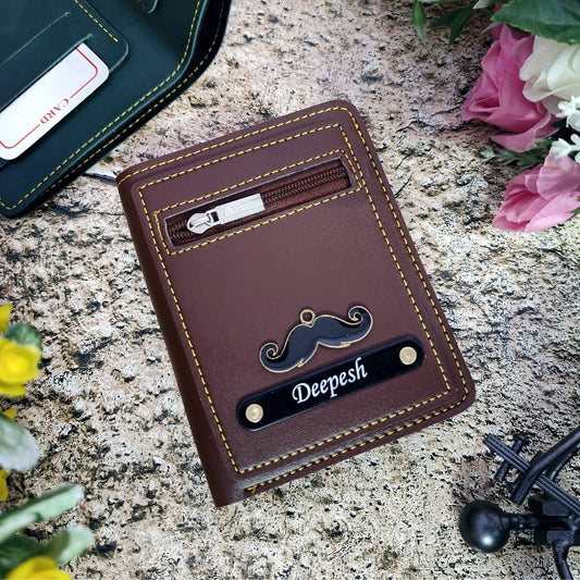 Personalized Premium Leather Compact Unisex Wallet