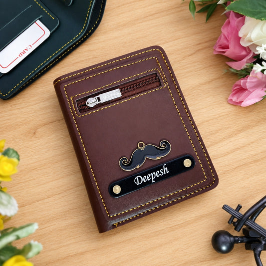 Personalized Premium Leather Compact Unisex Wallet