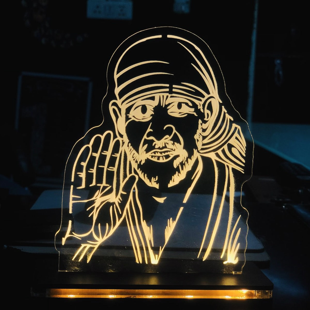 God Theme Led Acrylic Table Frames