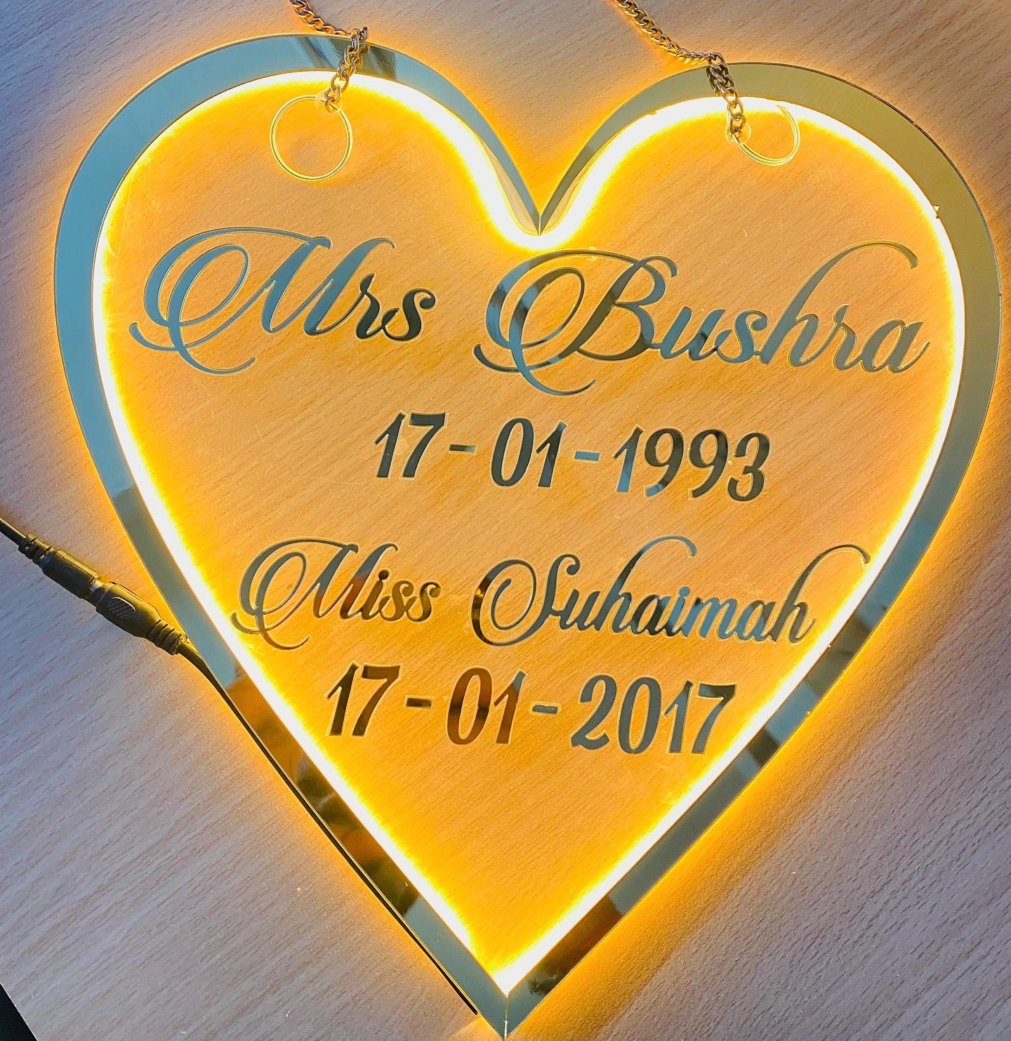 Personalized LED Acrylic Memory Board