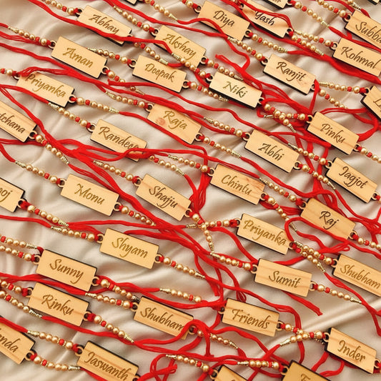 Personalized Wooden Rakhi