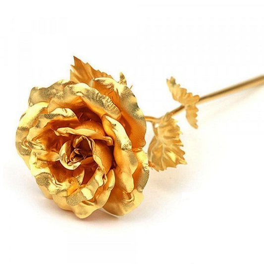24K Gold Foil Artificial Rose With Gift Box