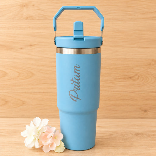 Premium Personalized Handle Tumbler – 900 ML