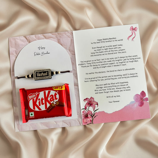 Personalised Rakhi Greeting Card Combo