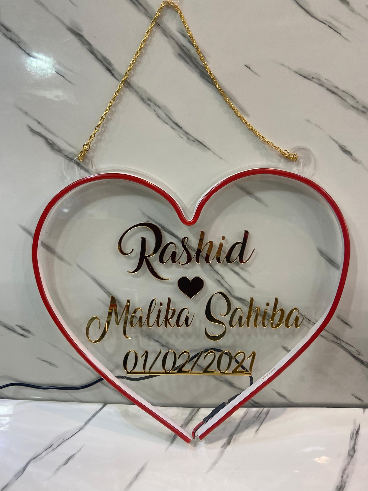 Personalized LED Acrylic Memory Board