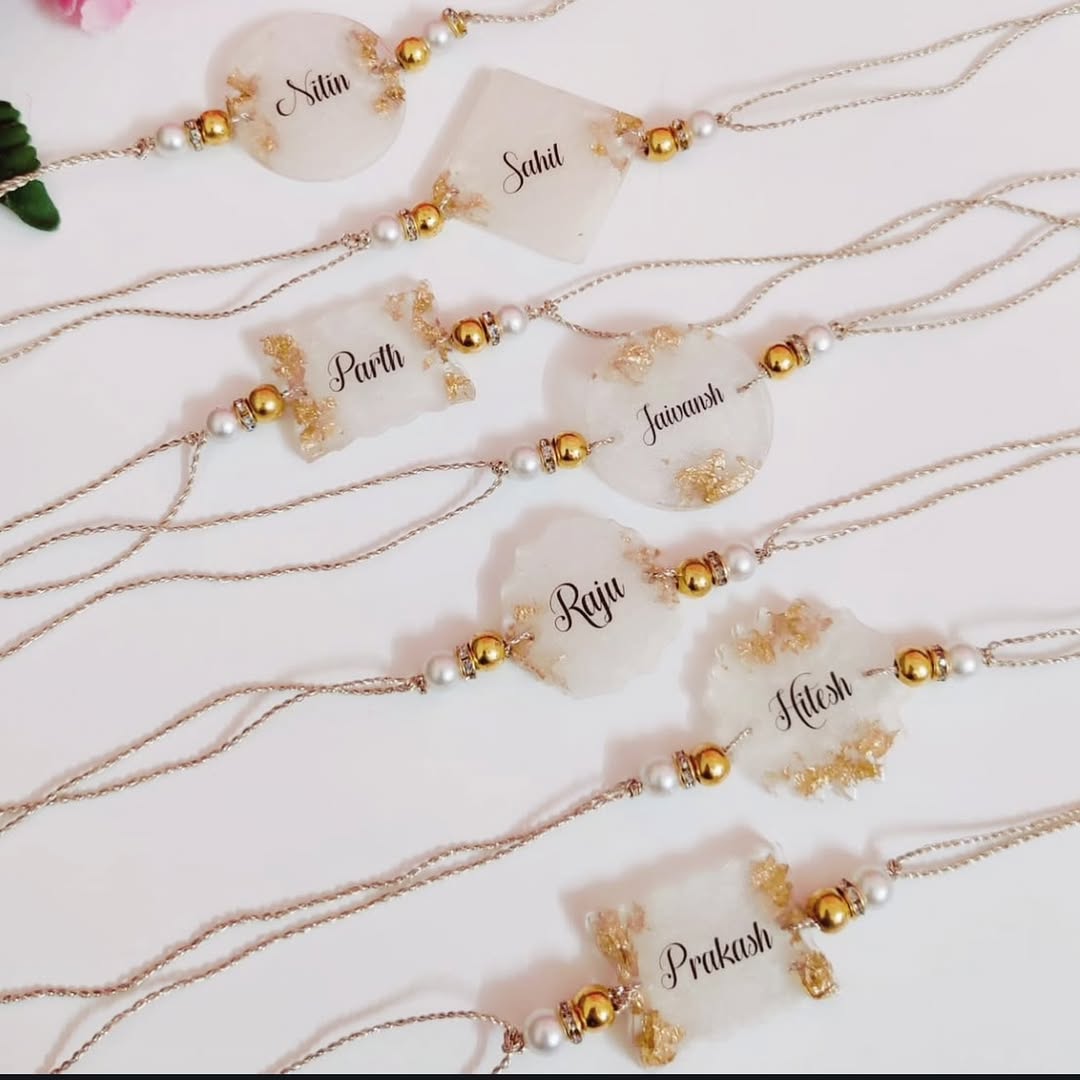 Personalized Resin Rakhi