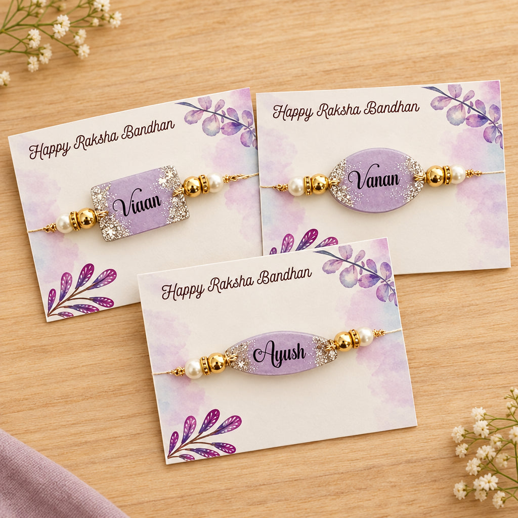 Personalized Resin Rakhi