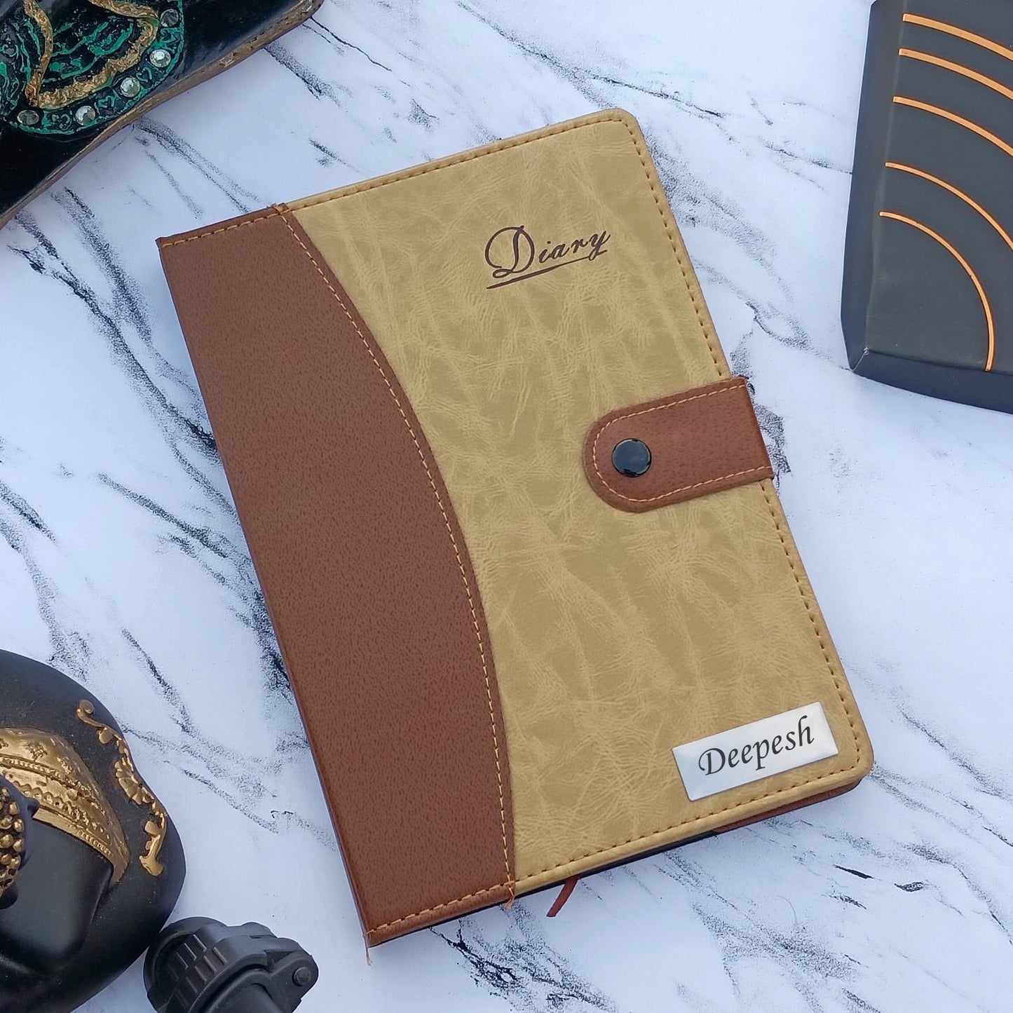 Personalized Re-Usable Leather Diary