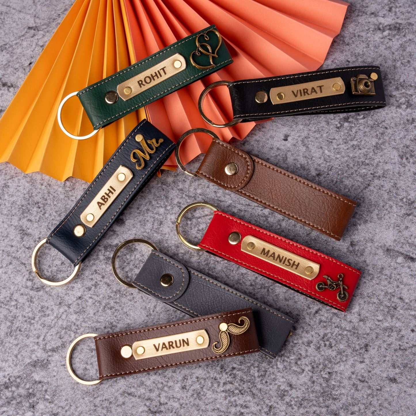 Premium Leather Wallet & Keychain Combo