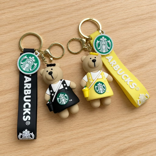 Premium Starbucks-Inspired Keychains
