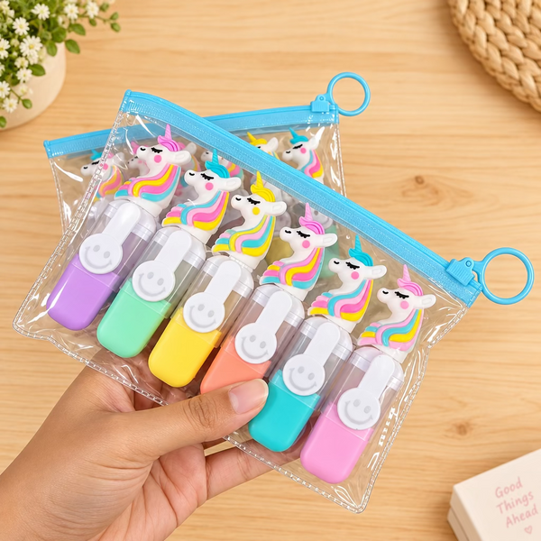 Unicorn Highlighters Set of 6
