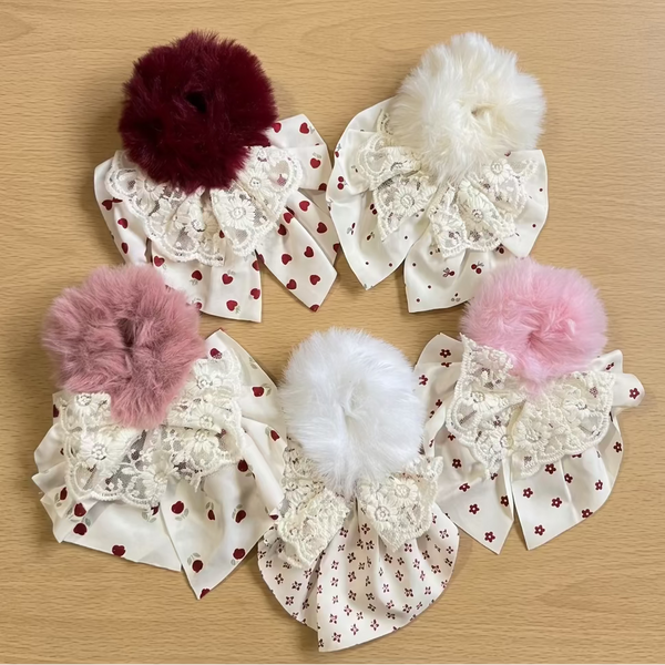Fur Tail Scrunchies