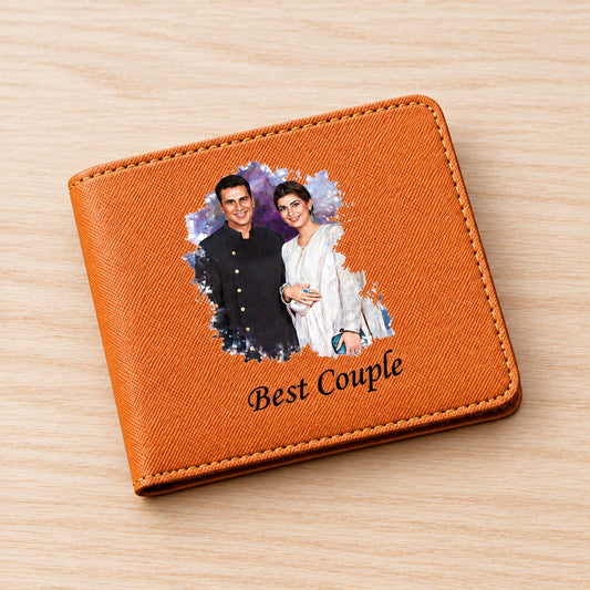 Personalized Artistic Photo Printed Men's Wallet