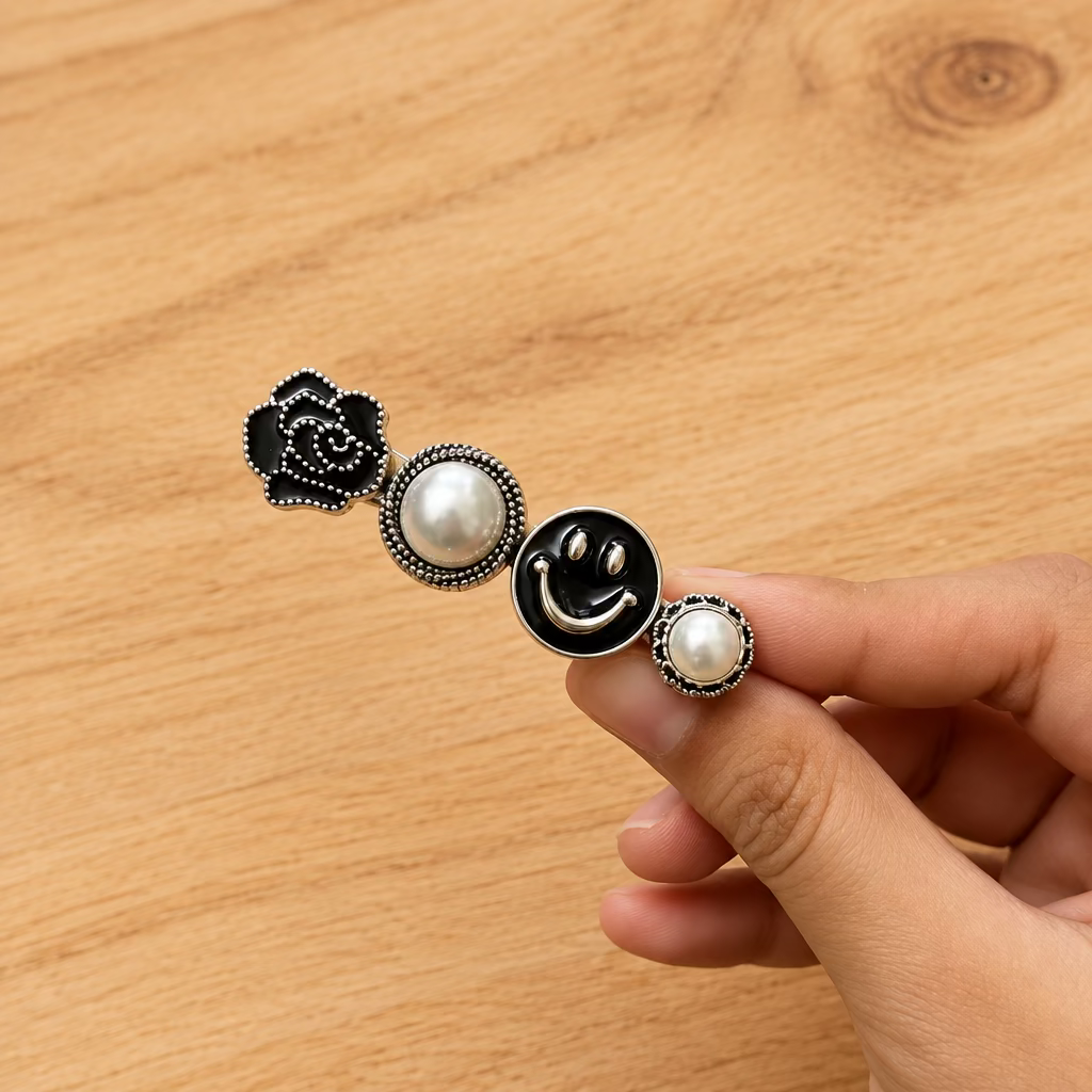 Cute Smiley Face Hair Pin