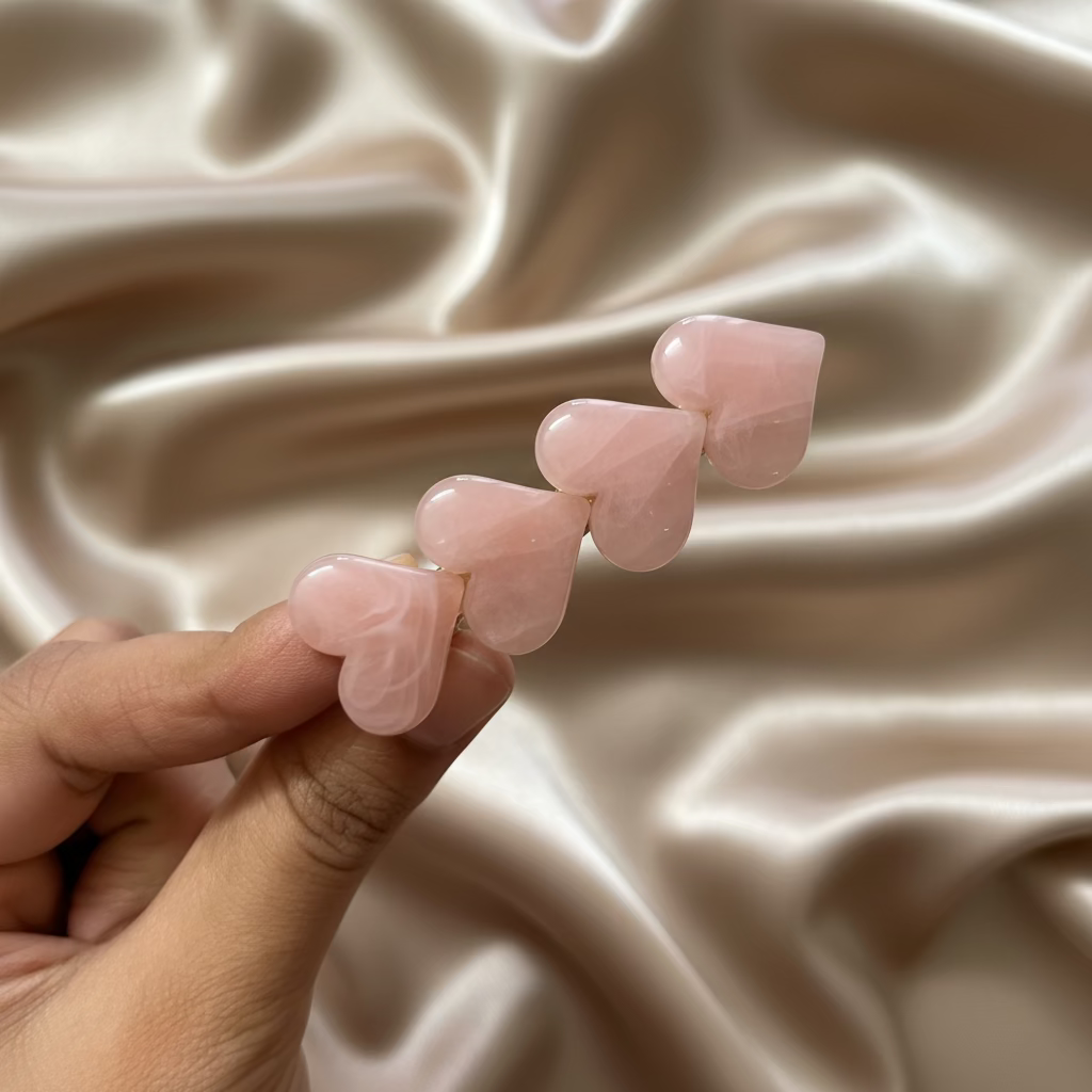 Pink Hearts Hair Pin