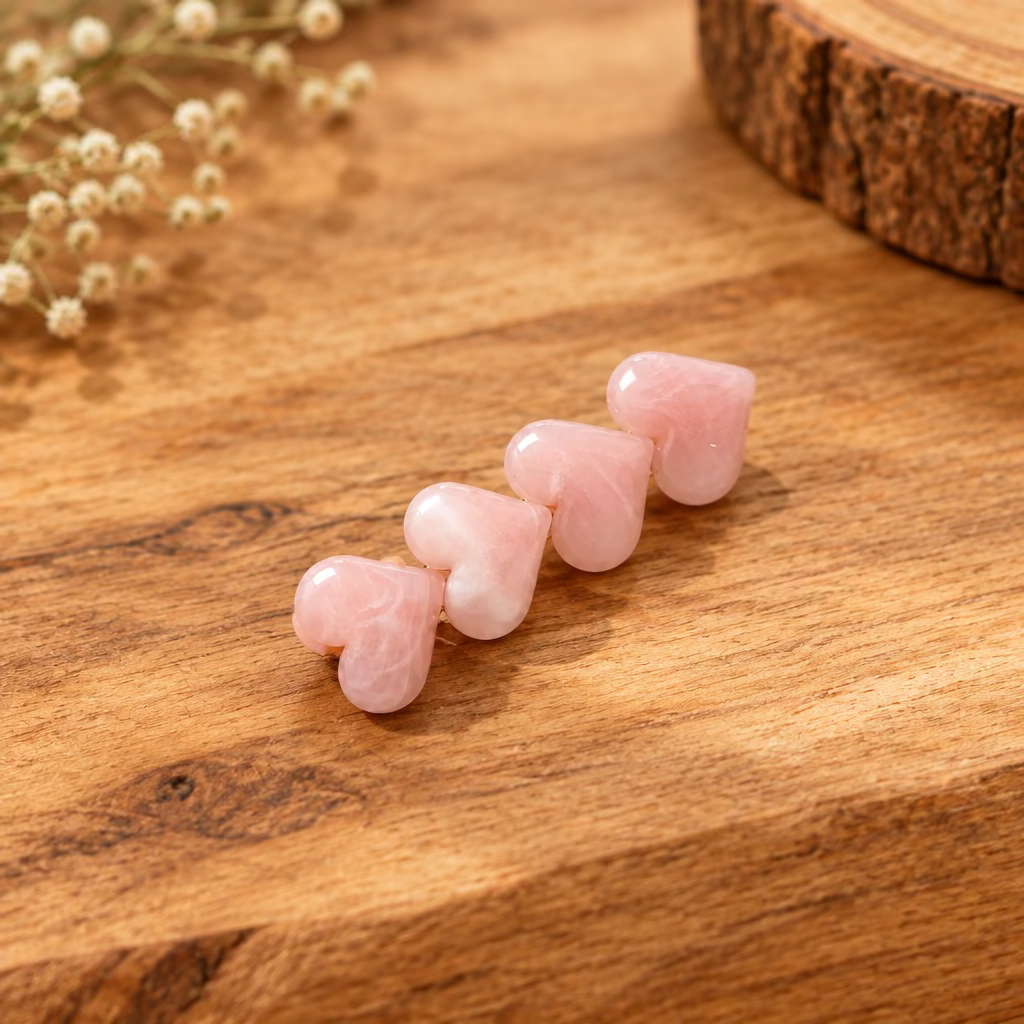 Pink Hearts Hair Pin