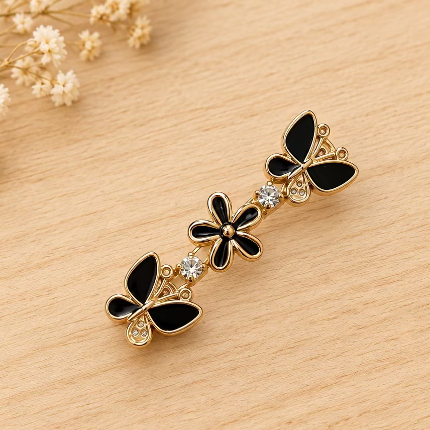 Butterfly & Flower Hair Pin