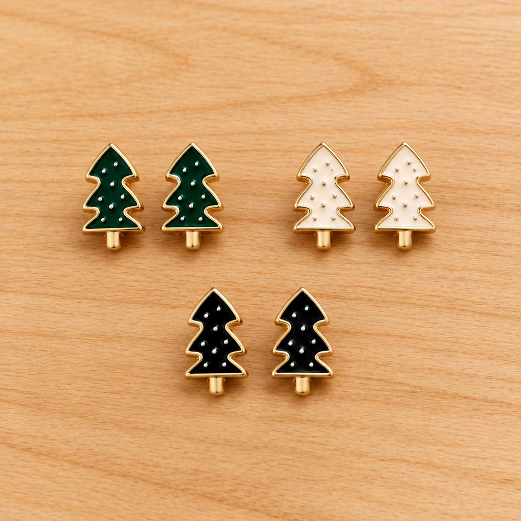 Christmas Tree Stud Earrings