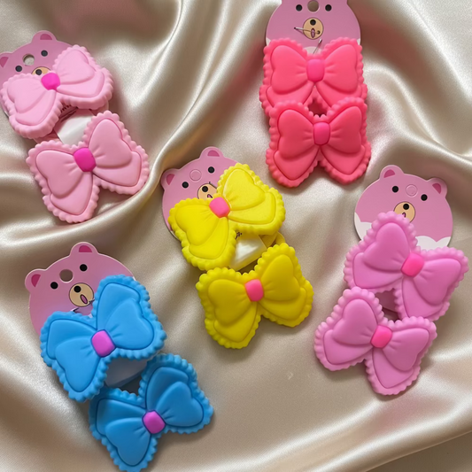 Cute Bow Rubber Bands Pair