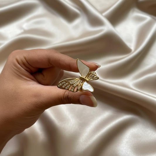 Designer Butterfly Ring – Non-Tarnish & Adjustable
