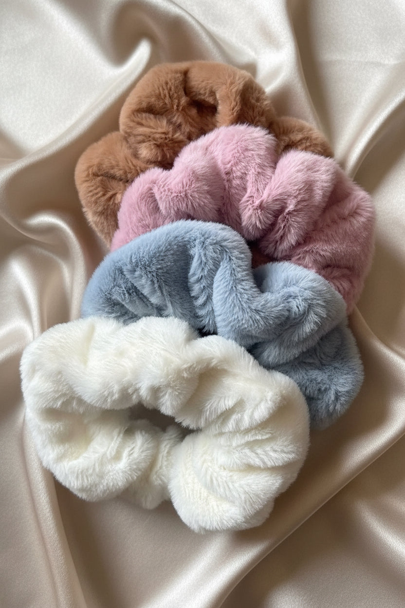 Soft Plush Fur Scrunchies
