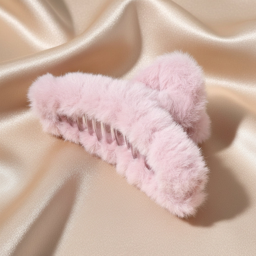 Plush Fur Hair Claw Clip