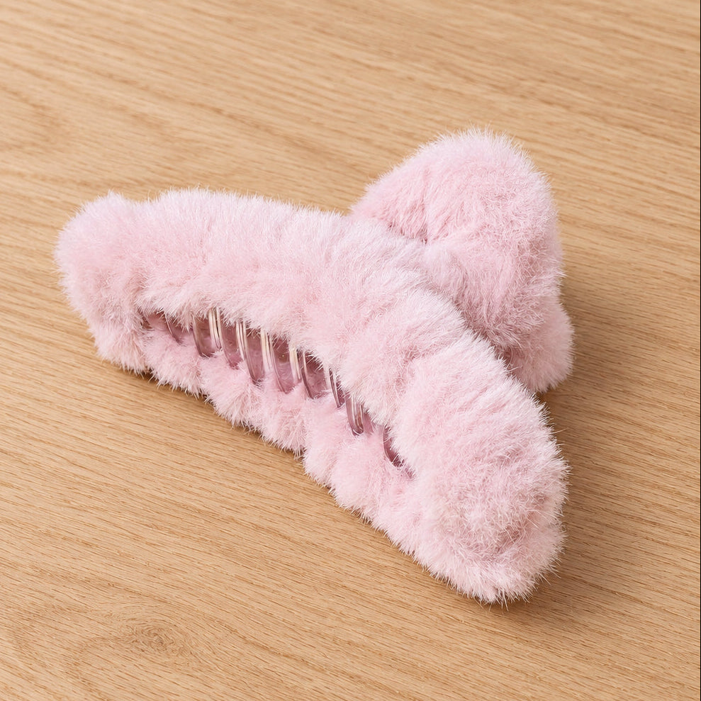 Plush Fur Hair Claw Clip