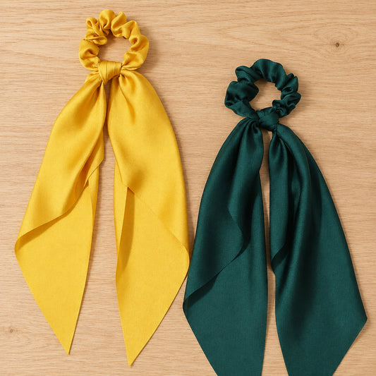 Satin Tail Scrunchies