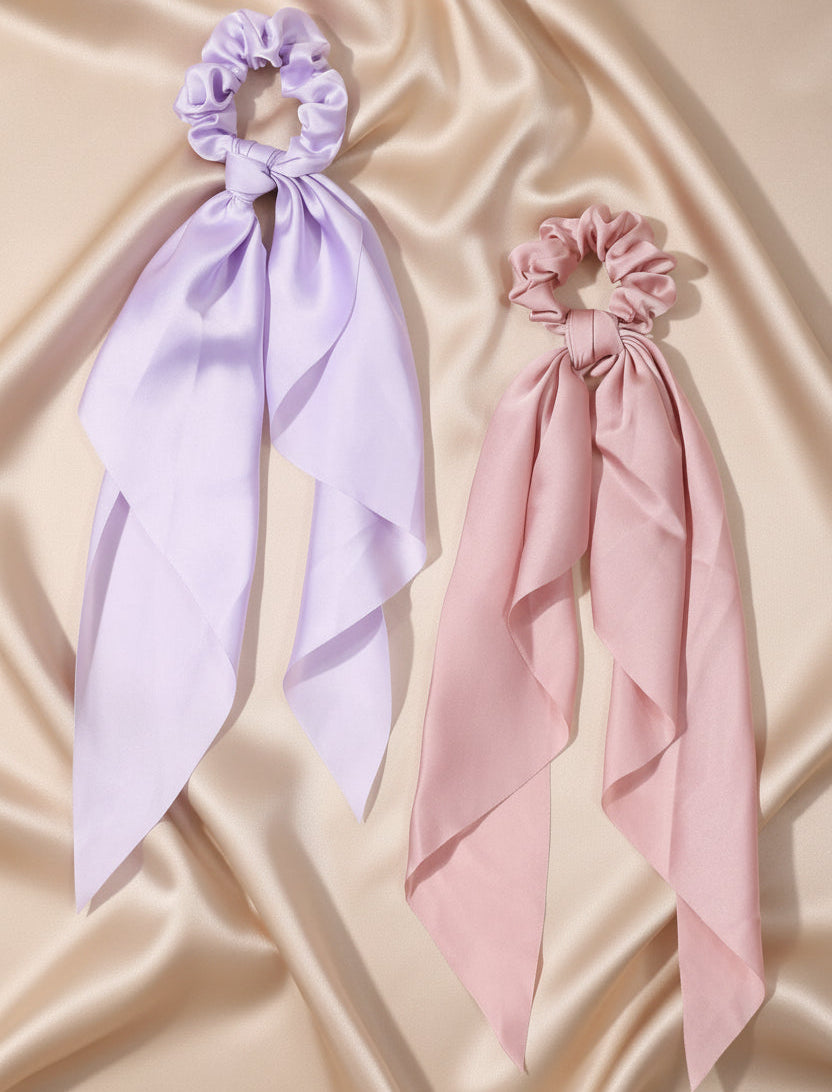 Satin Tail Scrunchies