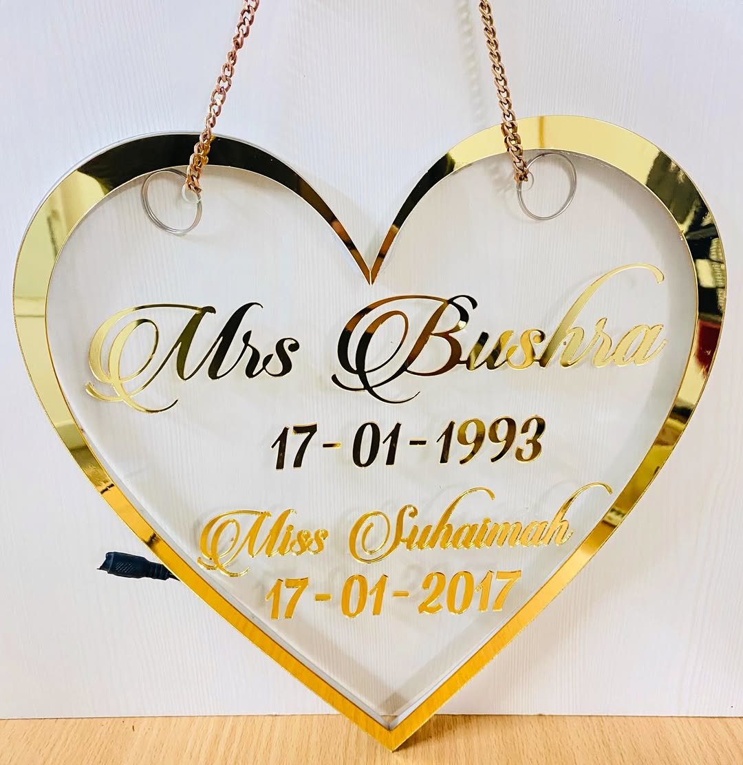 Personalized LED Acrylic Memory Board