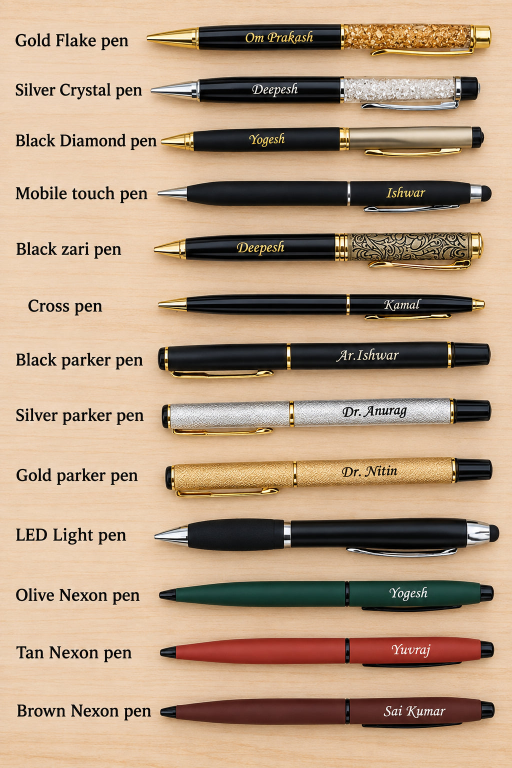 Personalized Metal Pens