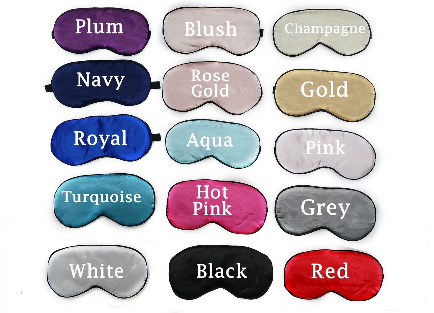 Personalized Premium Satin Eye Mask