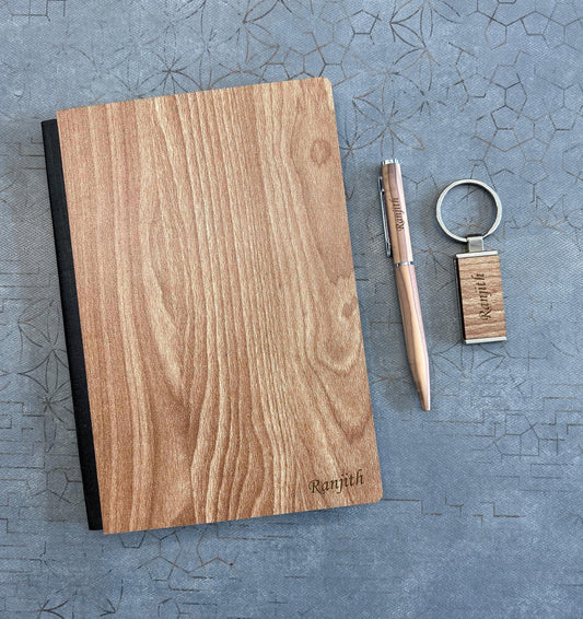 Premium 3-in-1 Wooden Finish Gift Set