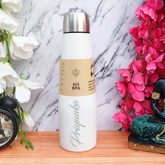 Personalized Slim Neck Vacuum Flask (500 ML)