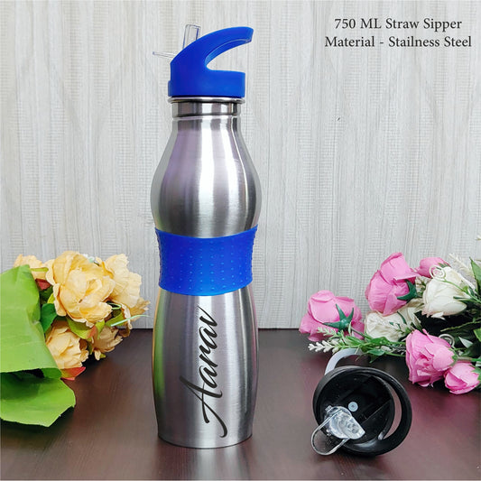 Personalized High Quality Stainless Steel Sipper Bottle (750 ML)