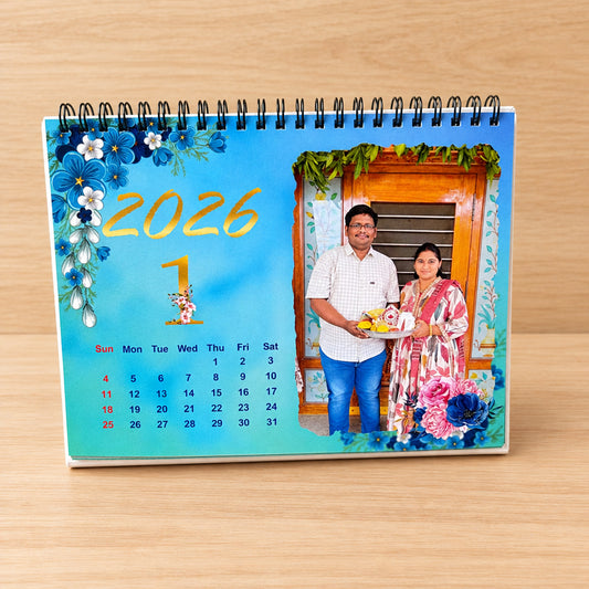 Classical Customised Table Top Calendar 2026