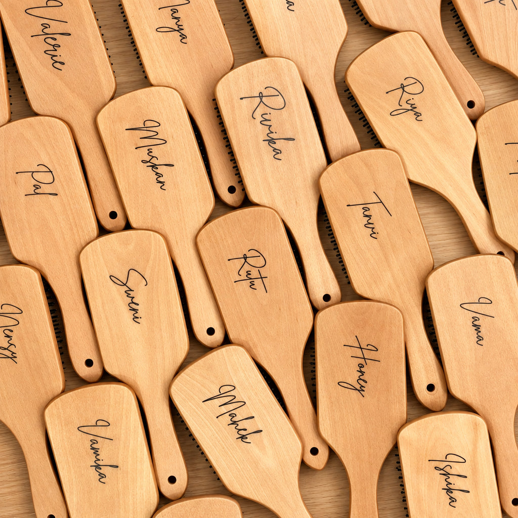 Personalised Wooden Hair Brush