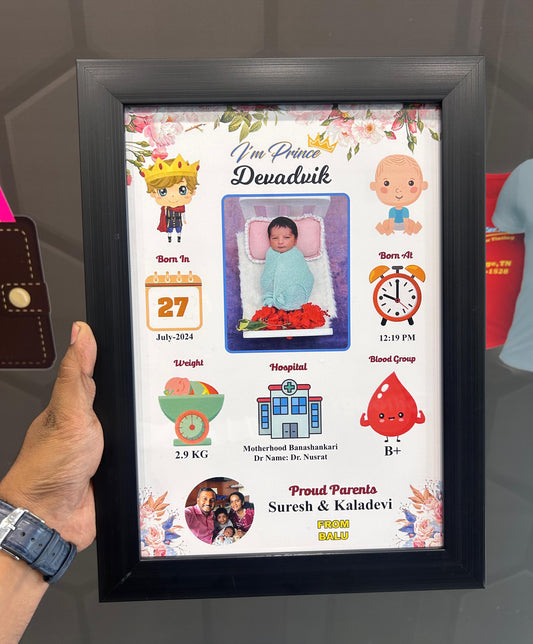 Personalized Baby Birth Data Frame