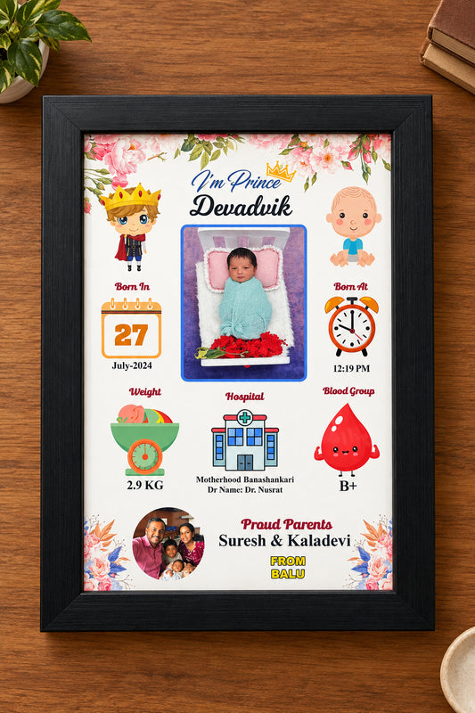 Personalized Baby Birth Data Frame
