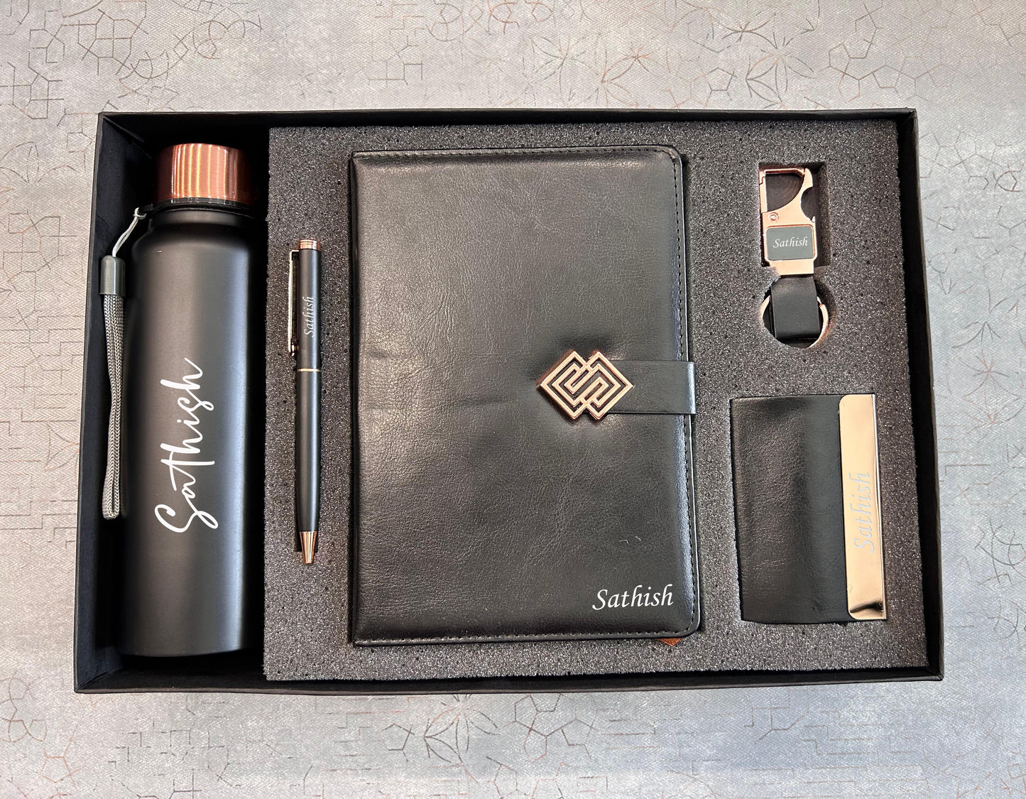 Personalized Sakura Rose Gold Gift Set – 5 Piece Combo