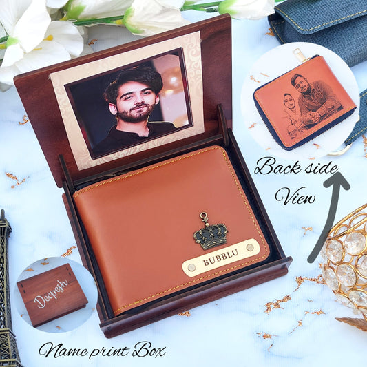 Personalized Unisex Zip Wallet With Sketch Print