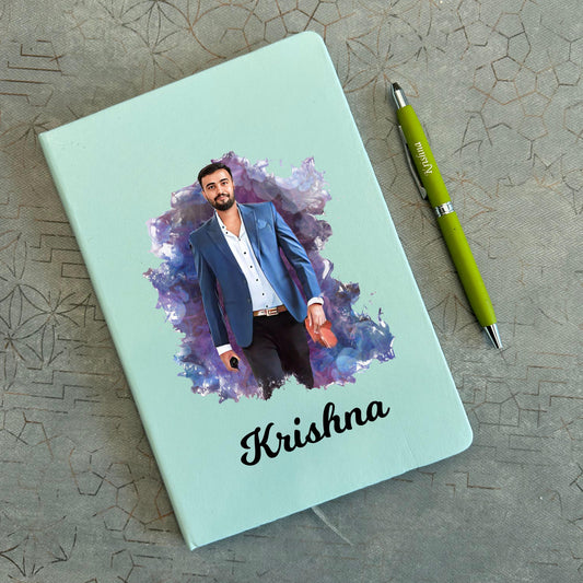 Personalized Pastel Artistic Diary & Pen Combo